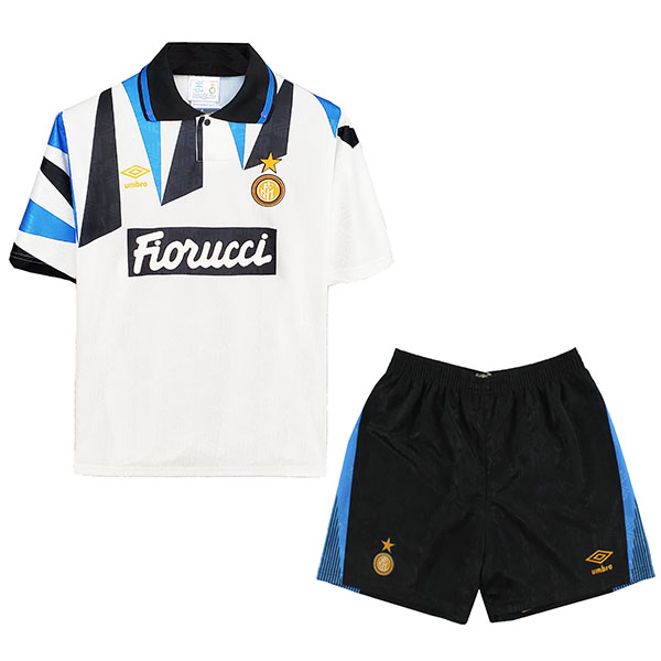Inter milan away kids kit children retro jersey 1992-1993